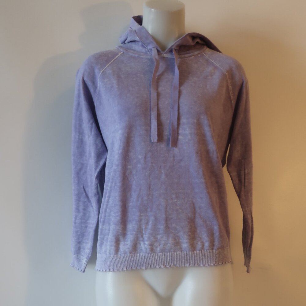 NWT Womens Minnie Rose Purple Hooded Sweater S